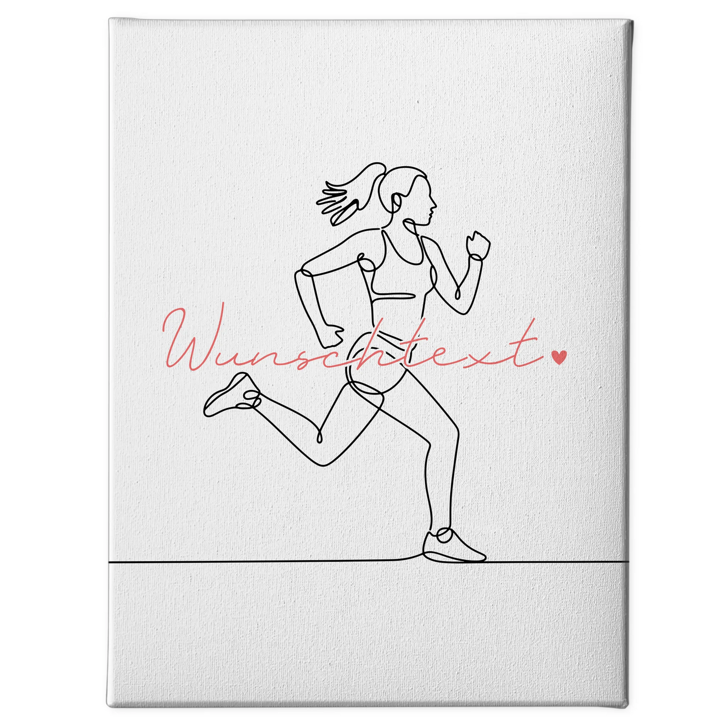 Lineart Leinwand Marathon Geschenk Tochter & Schwester 1