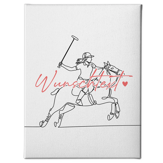 Lineart Leinwand Personalisiert Polo Geschenk Tochter & Schwester 1