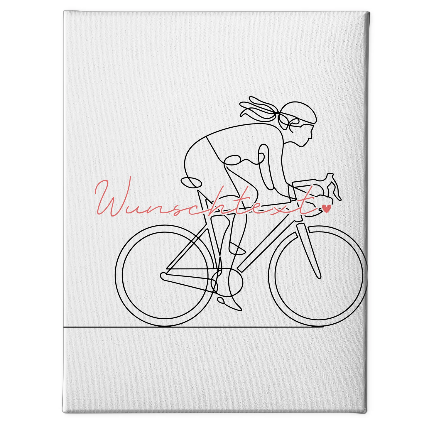 Lineart Leinwand Personalisiert Rennradfahren Geschenk Tochter & Schwester 1