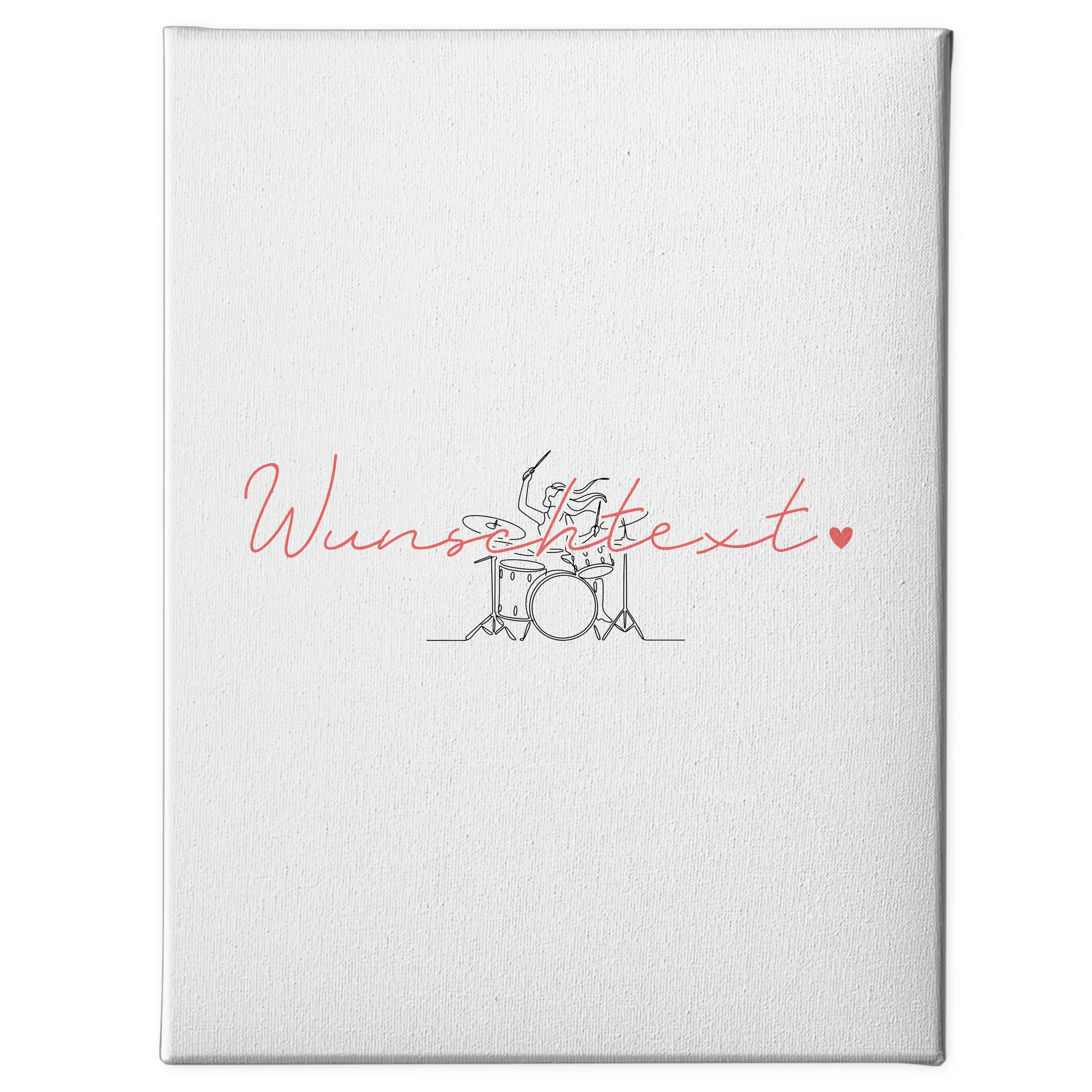 Lineart Leinwand Personalisiert Schlagzeug Geschenk Tochter & Schwester 1