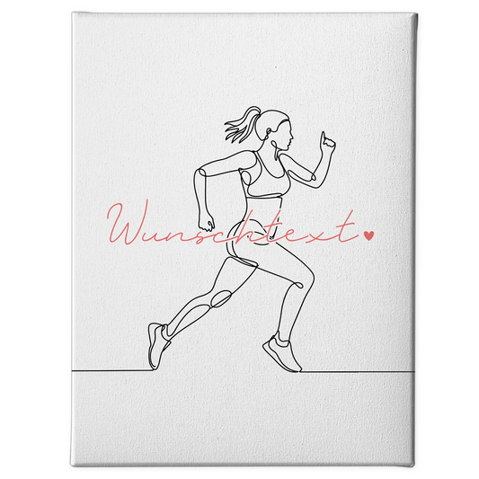 Personalisierte Leinwand Lineart Ultramarathon Geschenk Tochter & Schwester 1