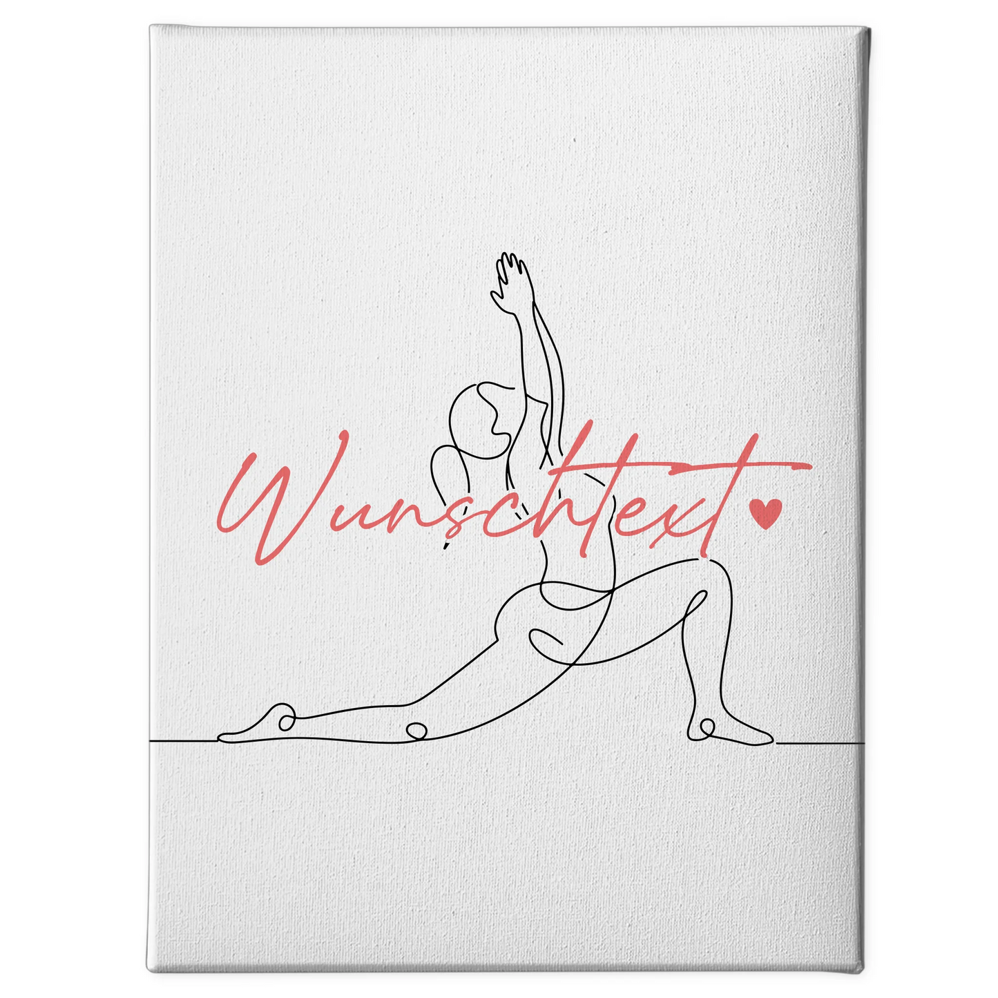 Lineart Leinwand Personalisiert Yoga Geschenk Tochter & Schwester 1