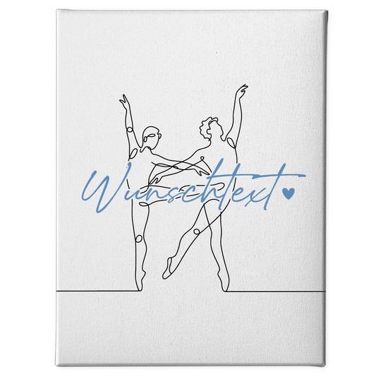 Personalisierte Leinwand Lineart Ballett Geschenk Sohn & Bruder 1