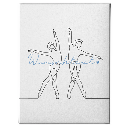Lineart Leinwand Personalisiert Ballett Geschenk Sohn & Bruder 1