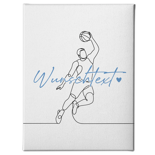 Lineart Leinwand Basketball Geschenk Sohn & Bruder 1