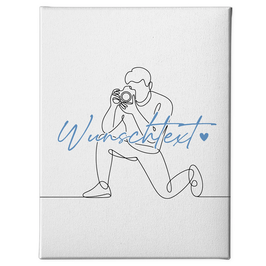 Lineart Leinwand Personalisiert Fotograf Geschenk Sohn & Bruder 1