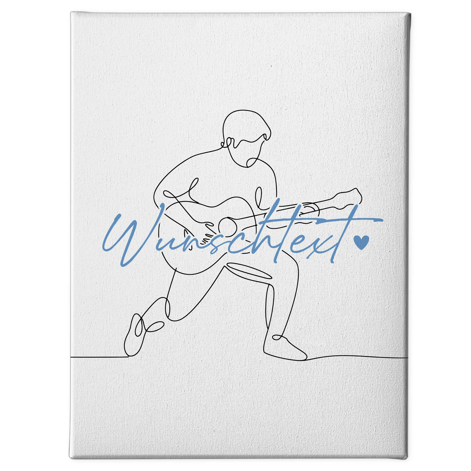 Lineart Leinwand Personalisiert Gitarre Geschenk Sohn & Bruder 1