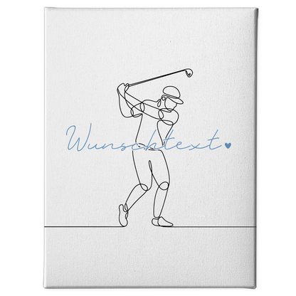 Lineart Leinwand Golf Geschenk Sohn & Bruder 1