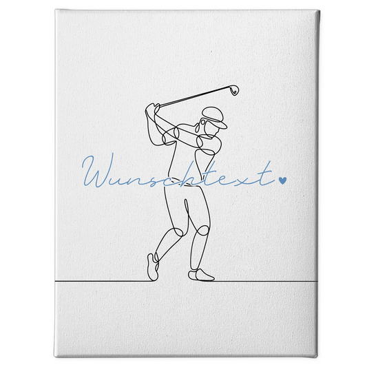 Lineart Leinwand Golf Geschenk Sohn & Bruder 1