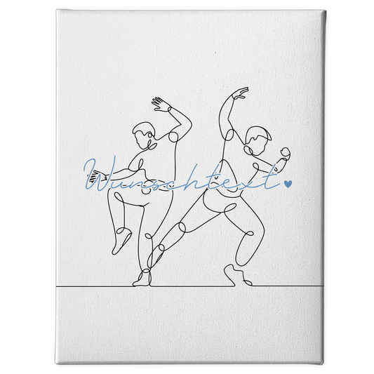 Lineart Leinwand Personalisiert Hip-Hop Geschenk Sohn & Bruder 1