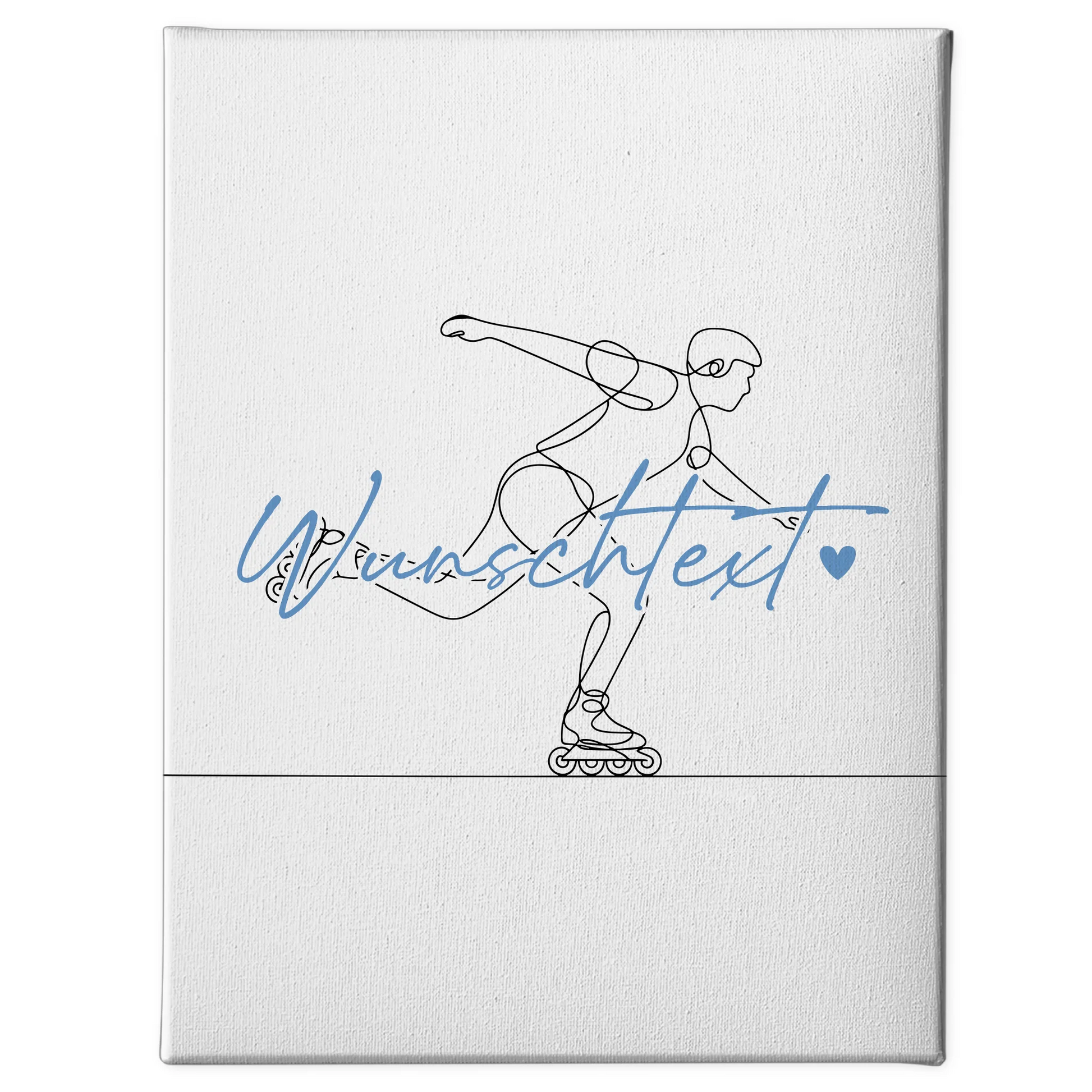 Lineart Leinwand Inline-Skaten Geschenk Sohn & Bruder 1