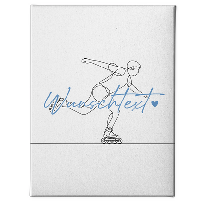 Lineart Leinwand Inline-Skaten Geschenk Sohn & Bruder 1
