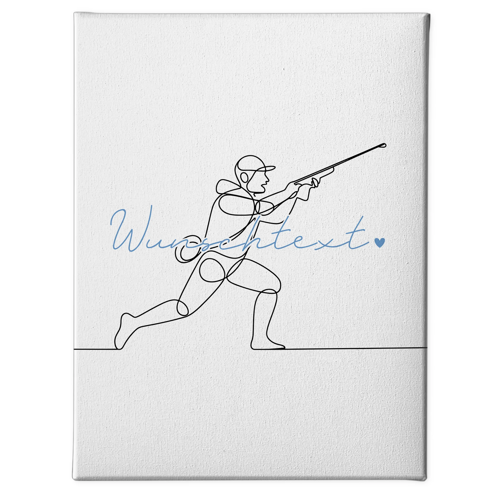 Personalisierte Leinwand Lineart Jagen Geschenk Sohn & Bruder 1