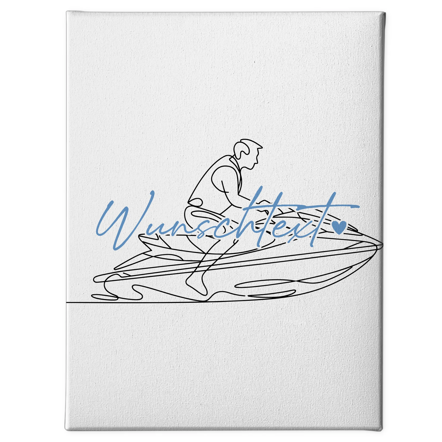 Lineart Leinwand Personalisiert Jetskifahren Geschenk Sohn & Bruder 1