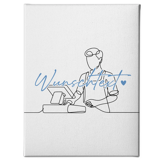 Lineart Leinwand Kassierer Geschenk Sohn & Bruder 1