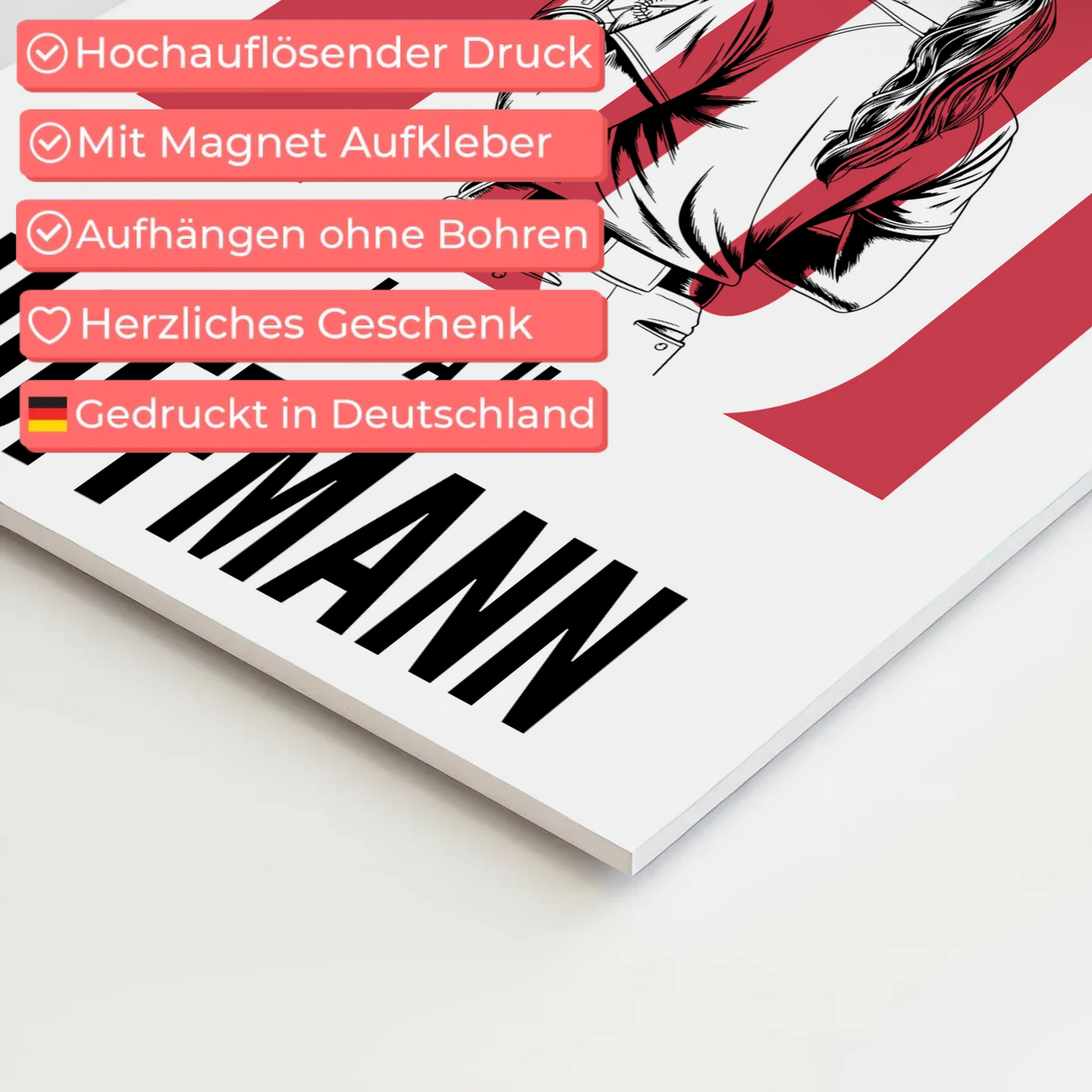 Personalisiertes Fotoboard Magnetisch Softball Softballspielerin Geschenk für Tocher Freundin