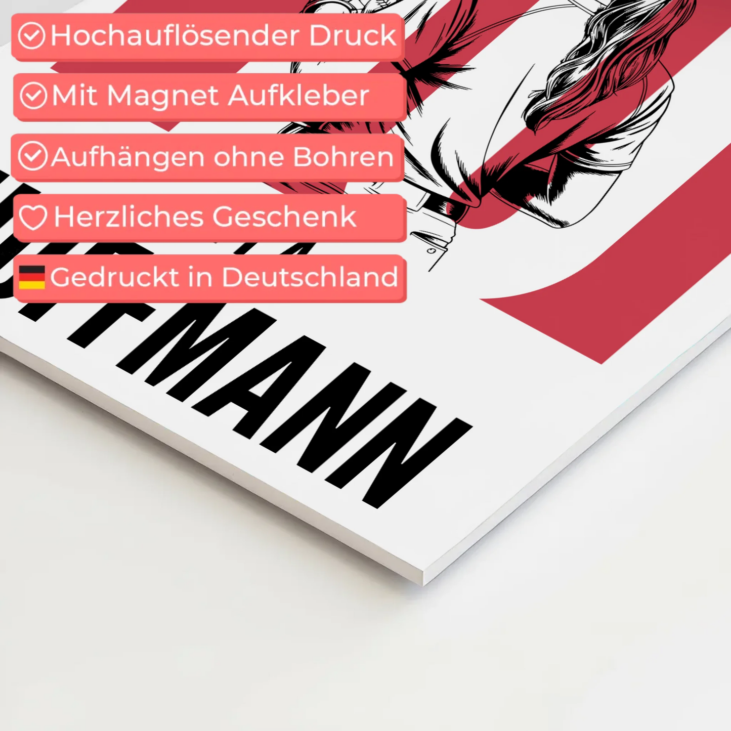 Personalisiertes Fotoboard Magnetisch Softball Softballspielerin Geschenk für Tocher Freundin