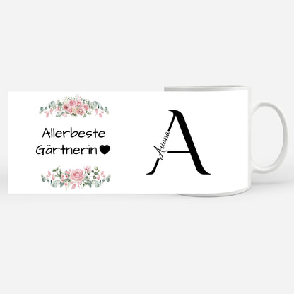 Personalisierte Tasse Mit Spruch Allerbeste Gärtnerin Geschenk
