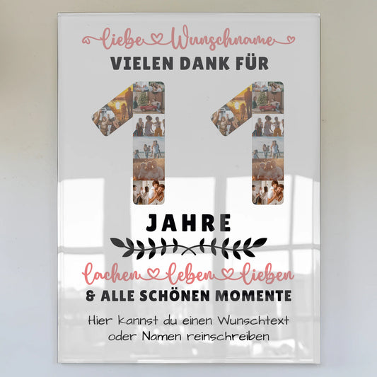 Personalisiertes Acrylglasbild 11 Geburtstag Für Sohn Tochter Bruder Neffe Nicht & Schwester