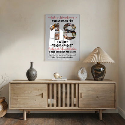 Personalisiertes Acrylglas Bild 18 Geburtstag Für Tochter Sohn Bruder Neffe Nicht & Schwester