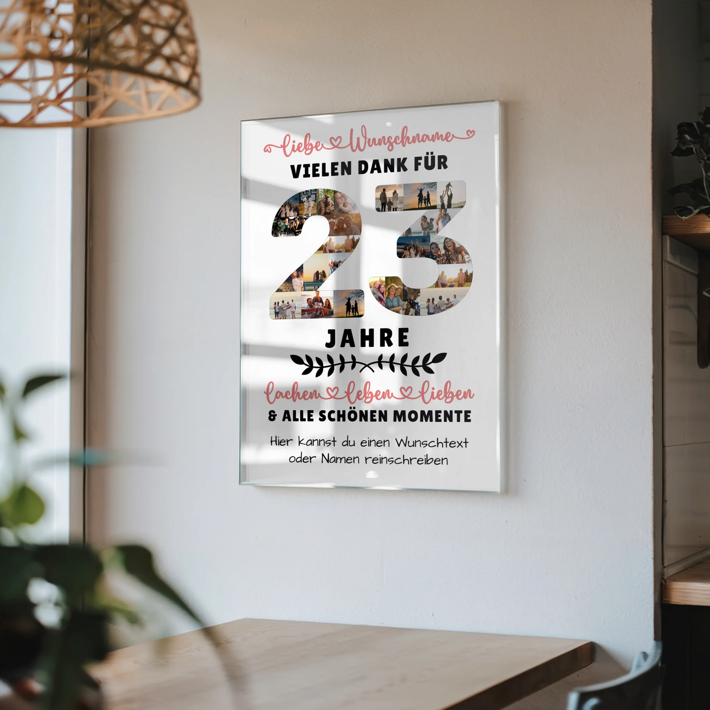 Personalisiertes Acrylglasbild 23 Geburtstag Für Sohn Tochter Bruder Neffe Nicht & Schwester
