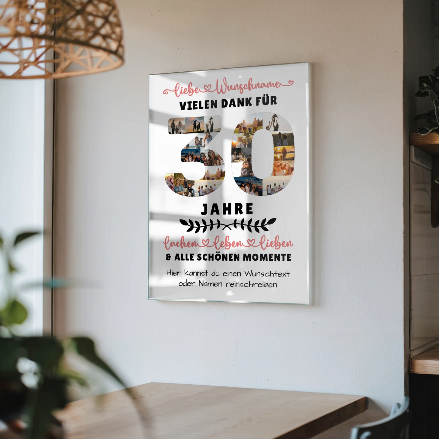 Personalisiertes Acrylglas Bild 30 Geburtstag Für Tochter Sohn Bruder Neffe Nicht & Schwester