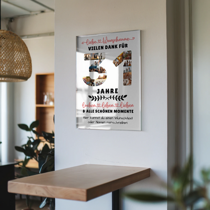 Acrylglasbild Personalisiert 31 Geburtstag Für Sohn Tochter Schwester Bruder Neffe & Nichte
