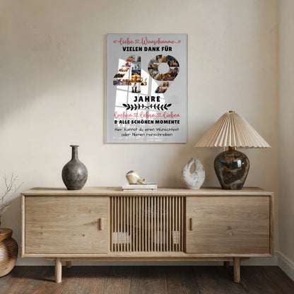 Acrylglasbild Personalisiert 49 Geburtstag Für Bruder Schwester Mama & Papa