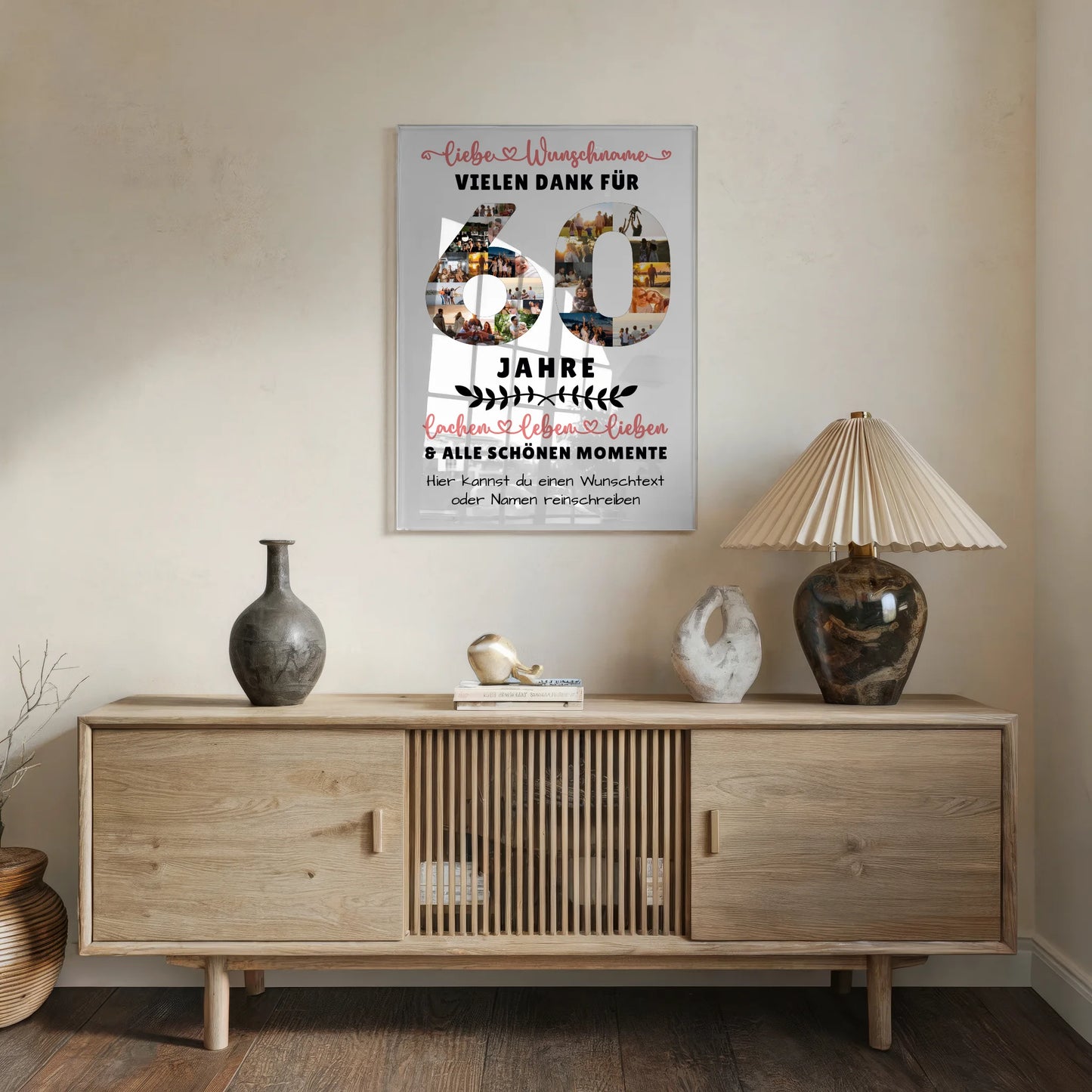 Personalisiertes Acrylglas Bild 60 Geburtstag Für Papa Mama Schwester & Bruder