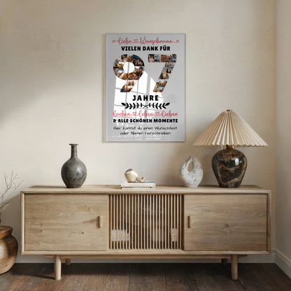 Acrylglasbild Personalisiert 97 Geburtstag Für Opa Oma Mama & Papa