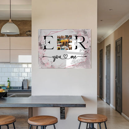 Personalisiertes Acrylglas Bild magnetisch Mit Fotos Initialien und Fotos Collect Moments Not Things