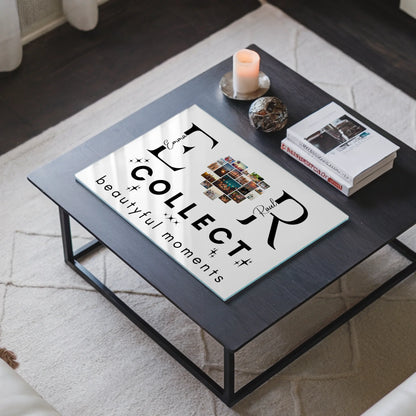 Acrylglas Wandbild Personalisiert magnetisch Mit Fotos Initialien und Fotos Te Amo