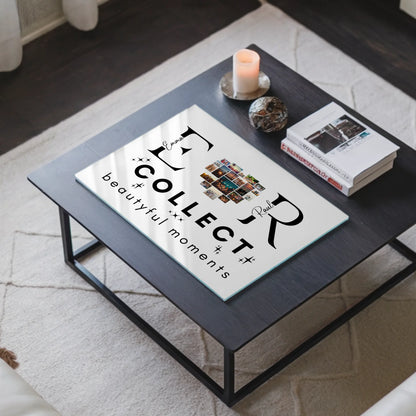 Acrylglas Wandbild Personalisiert magnetisch Mit Fotos Initialien und Fotos Te Amo