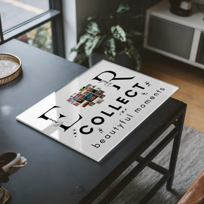 Acrylglas Wandbild Personalisiert magnetisch Mit Fotos Initialien und Fotos Te Amo