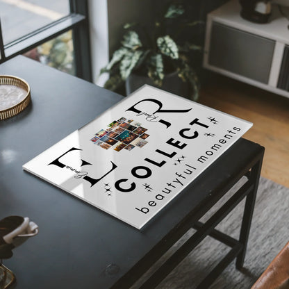 Acrylglas Wandbild Personalisiert magnetisch Mit Fotos Initialien und Fotos Te Amo