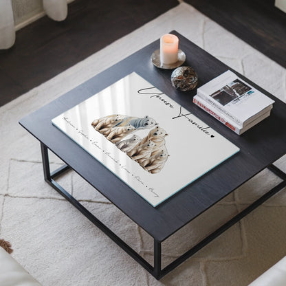 Acrylglasbild Personalisiert Eisbär Familienporträt Geschenk für Papa Mama Oma Opa