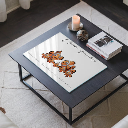 Acrylglas Bild Personalisiert Clownfisch Familienporträt Geschenk für Mama Papa Oma Opa