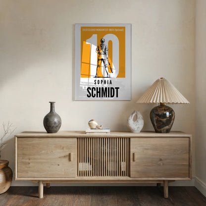 Acrylglas Wandbild Personalisiert magnetisch Baseball Baseballspielerin Geschenk für Tocher Freundin