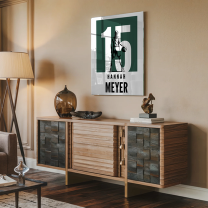 Personalisiertes Acrylglasbild Basketball Basketballerin Geschenk für Mädchen Turnier Urkunde