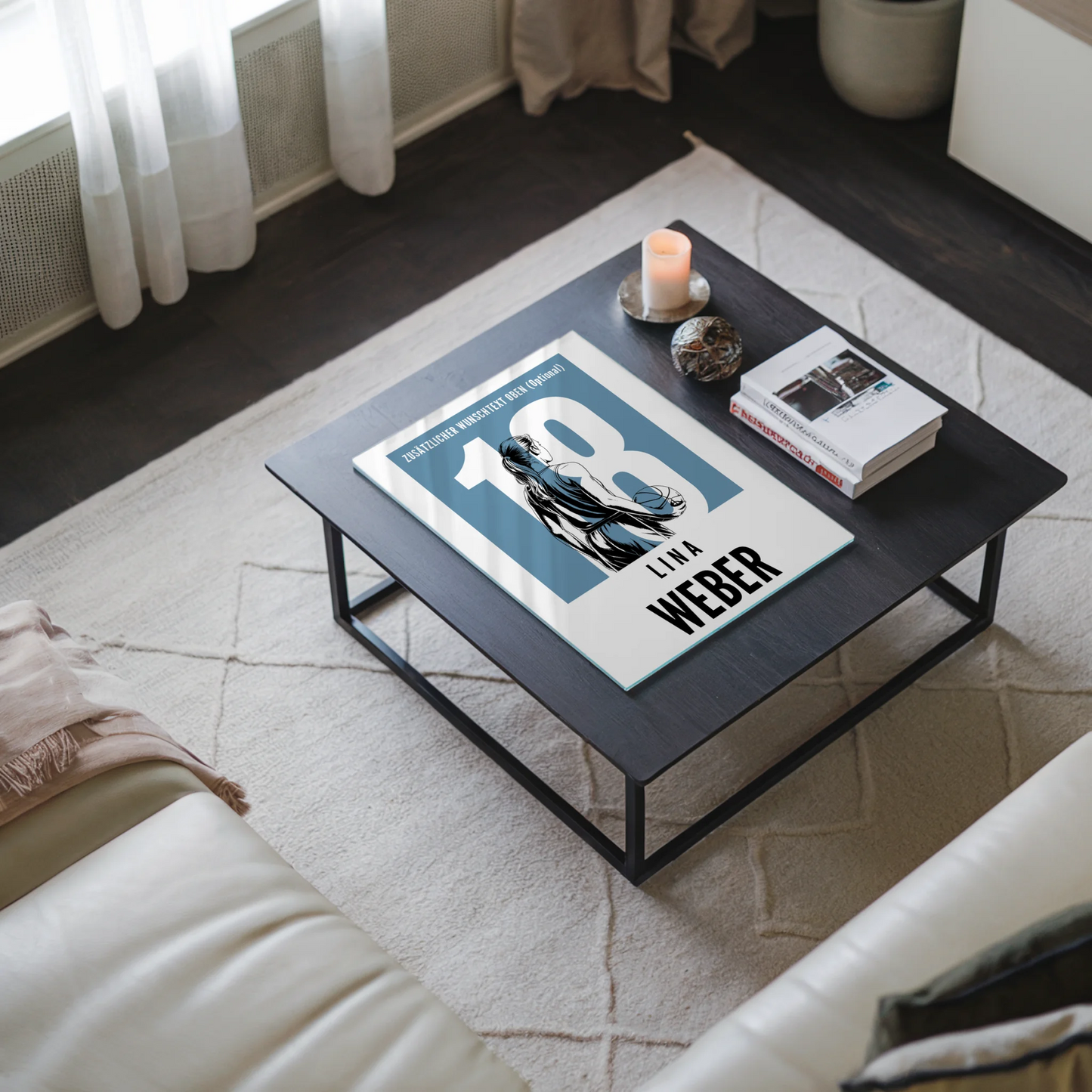 Personalisiertes Acrylglas Bild Basketball Basketballerin Geschenk für Tocher Mama Tante Freundin