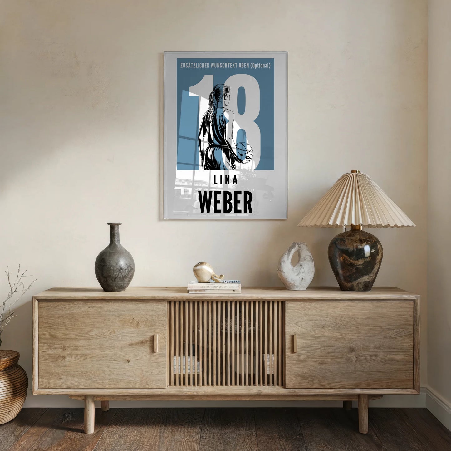 Personalisiertes Acrylglas Bild Basketball Basketballerin Geschenk für Tocher Mama Tante Freundin