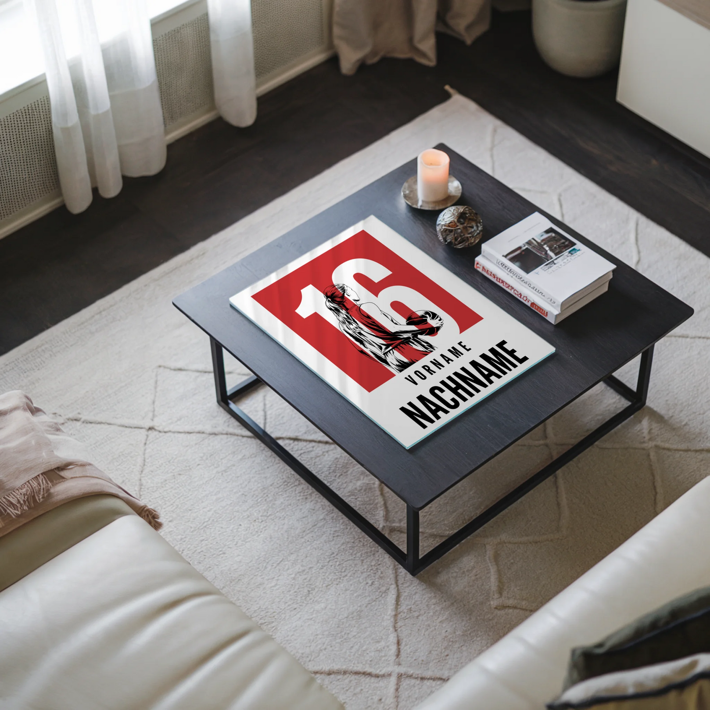 Acrylglasbild Personalisiert Basketball Basketballerin Geschenk für Tocher Freundin