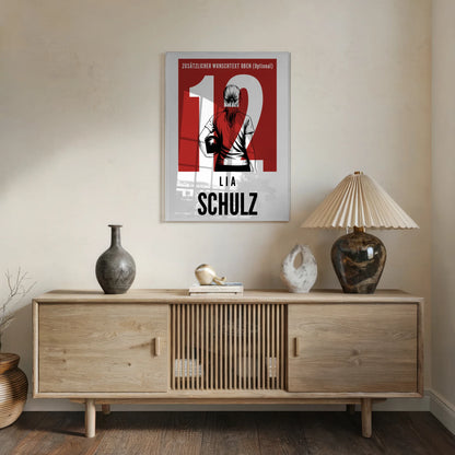 Personalisiertes Acrylglas Wandbild Bowling Bowlerin Geschenk für Mädchen Turnier Urkunde