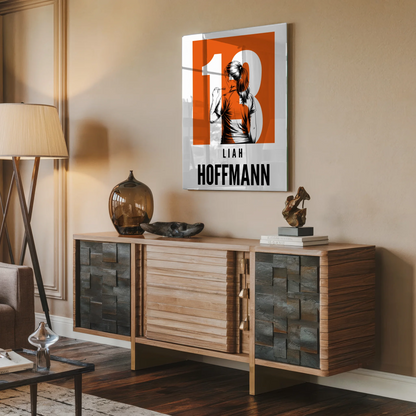 Personalisiertes Acrylglasbild Magnetisch Bowling Bowlerin Geschenk für Tocher Mama Tante Freundin