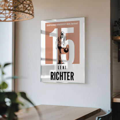 Personalisiertes Acrylglas Bild magnetisch Bowling Bowlerin Geschenk für Tocher Freundin