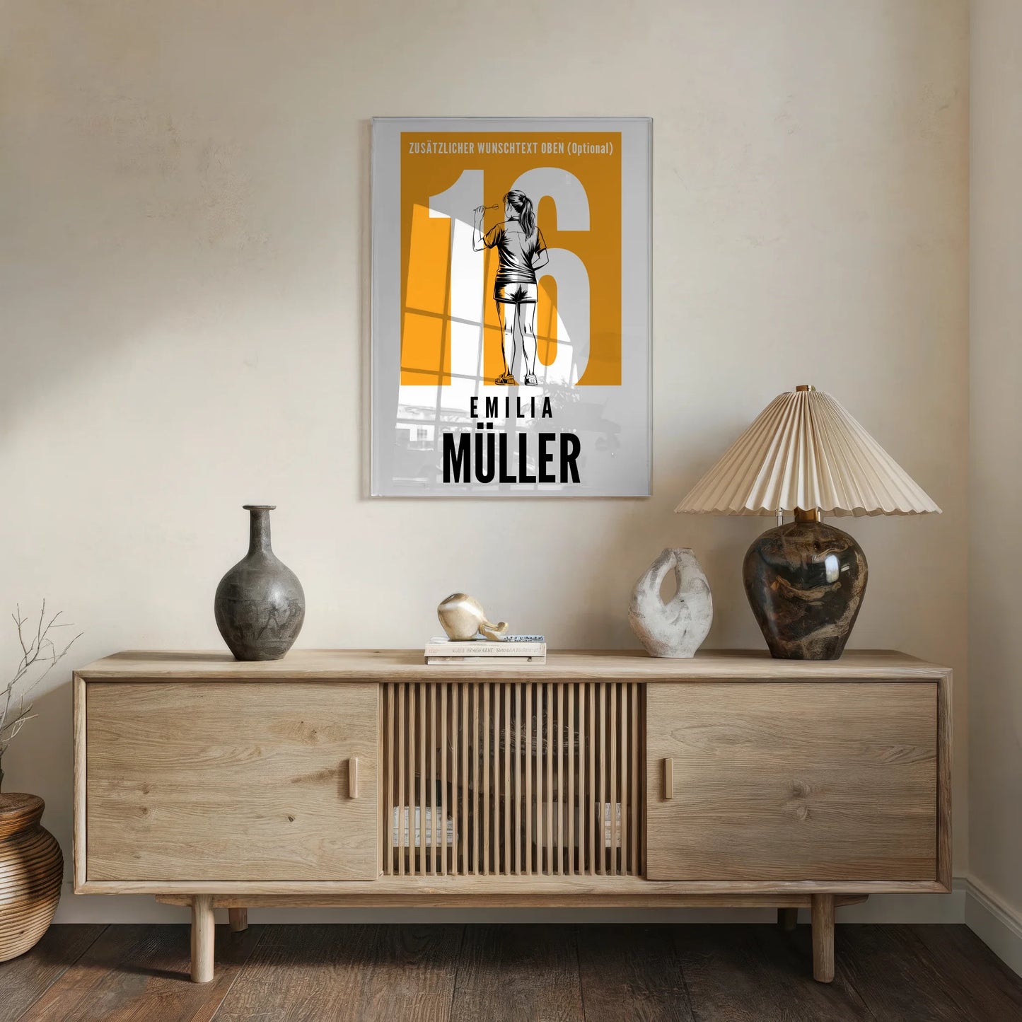 Acrylglas Bild Personalisiert magnetisch Dart Dartspielerin Geschenk für Mädchen Turnier