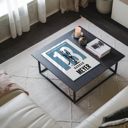 Personalisiertes Acrylglas Bild Feldhockey Feldhockeyspielerin Geschenk für Tochter