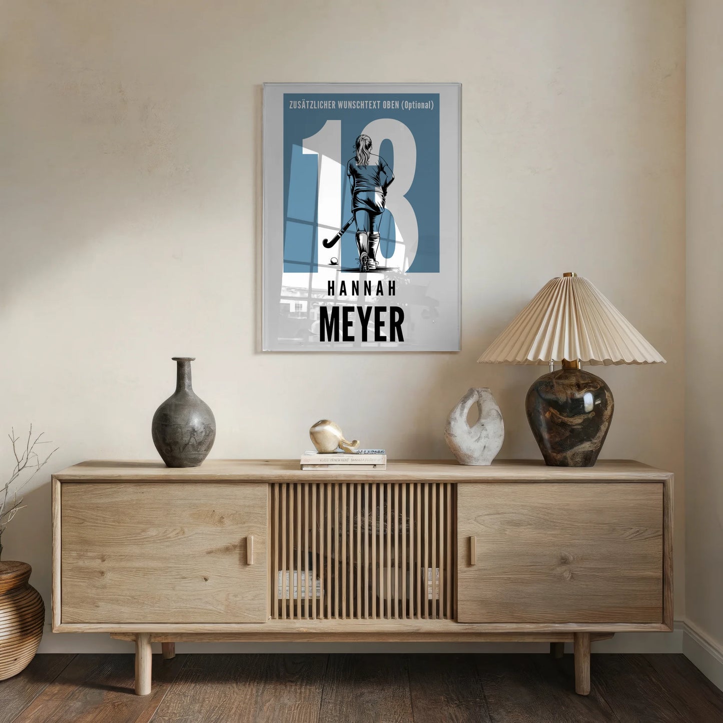 Personalisiertes Acrylglas Bild Feldhockey Feldhockeyspielerin Geschenk für Tochter