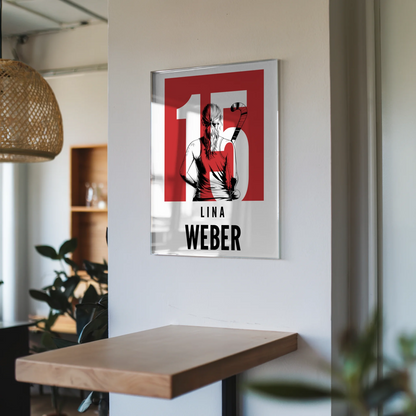 Acrylglasbild Personalisiert Feldhockey Feldhockeyspielerin Geschenk für Mädchen Turnier