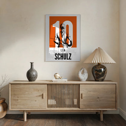 Personalisiertes Acrylglasbild Magnetisch Handball Handballerin Geschenk für Tochter